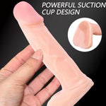 Silicone Realistic Mini Dildo, Beginner Anal Plug, 4.5 Inch Lifelike Realistic Dildo Mini Penis Sex Toy for Women Men Vaginal G-spot and Anal Play
