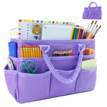 Large Craft Storage Tote Bag with 10 Pockets for Art Supplies & Tools