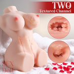 Sex Doll Stroker 3 In 1 Adult Sex Toys With Realistic Boobs Vagina And Anal 5.5Lb Torso Male Masturbator With Realistic Body Skin Texture, Soft Butt Pocket Pussy Men Masturbation Sex Toys For Men