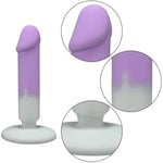 Silicone Realistic Dildos Anal Plug Training Cute Small Anal Dildos Sex Toys With Strong Suction Gradient Color Realistic Penis Anal Sex Toys For Women Men Couple Beginners Slim Anal Toys (S)