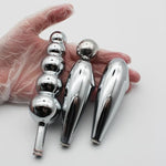 Anal Vagina Plug Stainless Steel Match With Female Invisible Chastity Device?A?