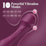 4.7 Inch G Spot Dildo Vibrator Sex Toys, Mini Realistic Vibrator With 10 Powerful Vibration Modes For Women Clitoral G-Spot Stimulation, Bullet Vibrators Adult Sex Toy For Women Couple (Purple)