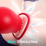 Sucking Vibrator Women Sex Toy - Removable Cup Clitoral Nipple Stimulator G Spot Vibrators With 10 Patterns Brush Suctions Tongue Licking Finger Tickling Clit Tease Rose Adult Sex Toys Games Couple
