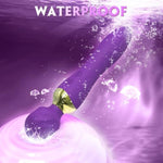 Vibrator Adult Sex Toys, Vibrator Wand Massager With 24 Vibrate Setting And Dual 4D Motors, Waterproof Anal Dildo, Female Purple Vibradore,Vibrater Sexual Pleasure Tools For Women
