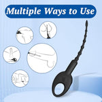 Vibrating Penis Plug Male Vibrator Male Sex Toys Penis Vibrator Dilators 10 Vibration Modes Full Silicone Penis Toys Urethral Plug Urethral Vibrator For Men Urethral Sound