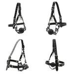 Bdsm Open Mouth Gag Silicone Ball Gag Nose Hook Sm Adjustable Open Mouth Ball Gag Fetish Head Harness Erotic Sex Toy For Women Men Adults Couples Sex Bondage Restraints Sex Game Flirt Slave Role Play