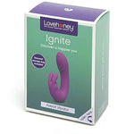Ignite Mini Rabbit Vibrator - 3.5 Inch Beginner Friendly Silicone G Spot Vibrator For Women - 20 Function Adult Sex Toy - Rechargeable & Waterproof - Purple