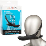Accommodator Silicone Dong, 5.5 Inch Probe With Adjustable Head Strap Black - Se-1514-13-3