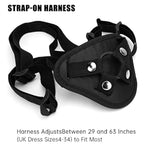 9 Inch Strap On Dildo With Harness, Wearable Realistic Silicone Dildo Adult Sex Toy For Female Masturbation Women Gay