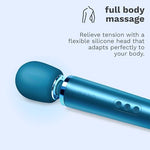 Sex Toys Rechargeable Wand Massager for Women, 10 Speed (Blue)