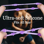 Cock Penis Ring 3 Pcs Sets For Male, Silicone O-Ring Cock Rings For Couples Adult, Delay Rings With Bumps For Longer Harder Stronger Erections Testicle Stretcher Soft Massager(Purple)