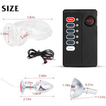 Anal Butt Plug Electric Shock Metal Thread Inserting Toys Anal Butt Plug Electro Power Box Massager Toys For Beginners And Advanced Users Bdsm