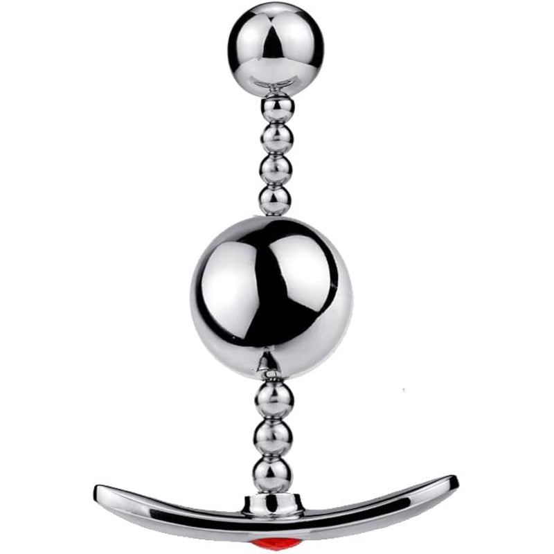 Sex Toy For Men Stainless Steel Anal Plug Shape Jewelry Butt Plug Trainer Set Anal Massager Women Unisex Gay Temperature Stimulation(A)