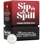 Couples Game - 120 Drinking Game Cards With Metal Decision Coin, Romantic Date Night Game For Boyfriend Girlfriend, Ideal Anniversary Valentine'S Day Gift, Christmas Eve Box Fillers For Adults