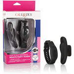 Lock N Play Wristband Remote Panty Teaser- Waterproof Silicone Sex Toys For Couples - 12 Vibe Function Adult Remote Vibe Massager - Black, 1Count