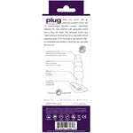 Plug Anal Vibrator, Rechargeable Waterproof Prostate Vibe, Adult Sex Toy, Easy Insertion Round Tip (Purple)