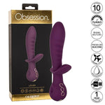 Obsession Lover Vibrator – Premium Rechargeable Silicone Rabbit Massager Sex Toy For Women - Purple