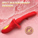 G Spot Vibrator Sex Toy - Tongue Rose Sex Toy Dildo Vibrators With 7 Flapping & 10 Vibration Modes, Waterproof Nipple Clitoral Rabbit Vibrator, Anal Adult Sex Toys For Women Couple Female