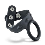 Performance Vs7 Silicone C Ring & Ball Strap - Puria Platinum Cured Silicone - Stainless Steel 3 Position Nickel Free Snaps - Harder Erections. Last Longer - Penis Enhancing Sex Toy