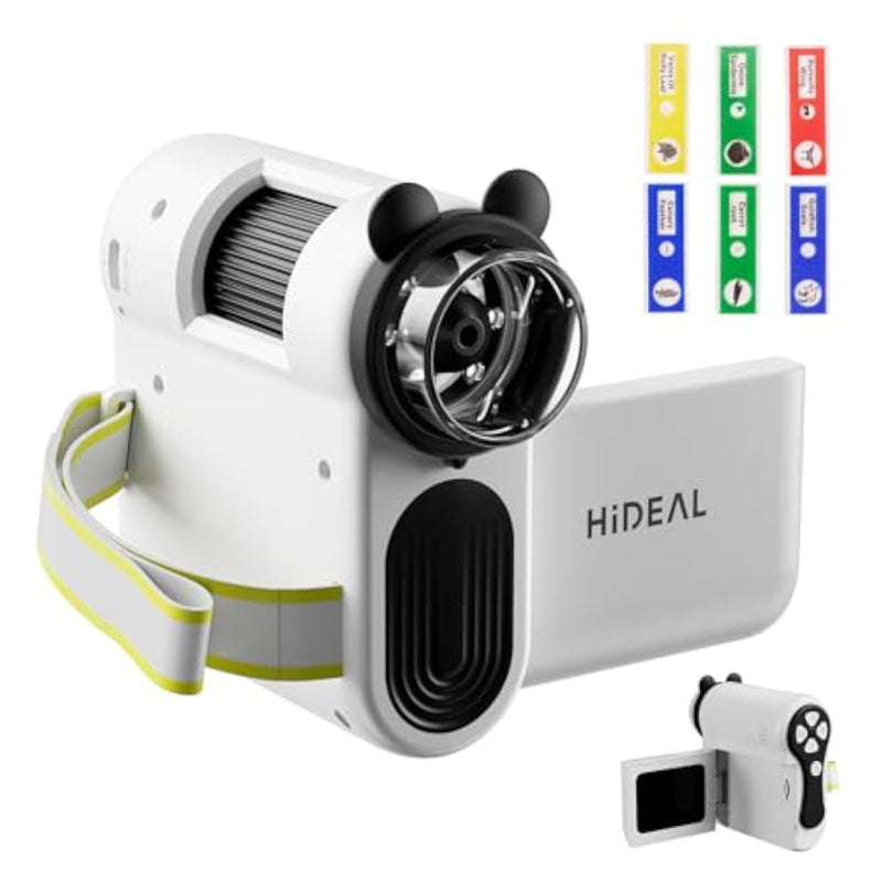 Hp60 Ips Microscope For Kids: [Auto On & Off] [3-In-1] 2" Portable Handheld Microscope Miniscope, Pocket Mini Scope Educational Science Kit, Christmas Birthday Gifts For Kids, Pc View, White