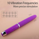 Female Pleasure Massage Pen, Nipple Clitoral Stimulator Vibrator Wand Mini Dildo G-Spot Bullet Vibrator,10 Frequency Powerful Vibration?Adult Sex Toys& Games For Women And Couples (Purple)