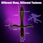 Black Dildo Double Ended Dildo, 11.61“ Anal Sex Toy Big Thick Monster Dildo, Huge G Spot Fantasy Female Adult Women Sex Toy Men Couple
