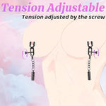 Bdsm Weightbear Metal Clit & Nipple Clamps For Couples, Adjustable Adult Toys For Bdsm/Beginner Women’S Sexual Pleasure Bondage Accessories