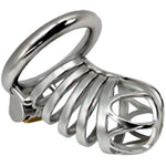 Male Breathable Chastity Cage Stainless Steel Device Belt Urethral Tube Bondage Fetish (50Mm)