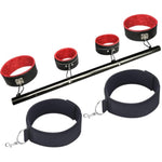 Sex Toys Bdsm Bondage Restraints With Handcuffs Ankle Cuffs Thigh Cuffs Restraint Kits Stainless Steel Tube Bdsm For Adult Couple Beginner Game Play