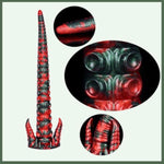 Silicone Tentacle Dildo Octopus Red And Black Giant Tentacle Dildo Adult Erotica Extra With Suction Cups Flexible And Realistic Couple'S