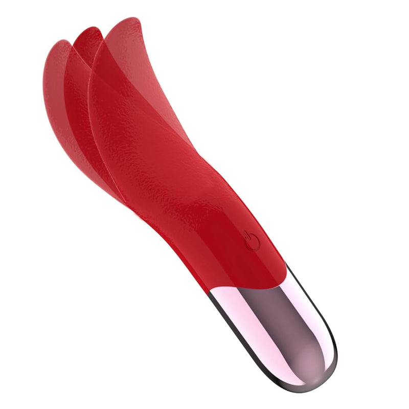 Rose Toy Realistic Tongue Vibrator For Women Clitoral G Spot Licking Stimulator Nipple Massage Butt Breast Vibrator 10 Powerful Vibration Modes Waterproof Rechargeable Sex Toy Female Masturbation(Red)