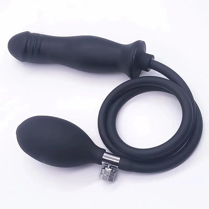 Inflatable Anal Plug Training Toy, Silicone Anal Sex Toys For Beginners, Prostate Massager Anal Butt Plugs Starter Kit For Women And Men, Soft Anal Toys Waterproof Silicone Butt Sex Trainer