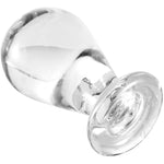 Large Size Glass Butt Plug Crystal Anal Plug Sex Toys Pleasure Bomb Plug Personal Sex Massager For Couple, 4.3 * 2.4In(L)