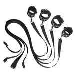 8-Piece Bondage Restraint Set, Black (Ac986)