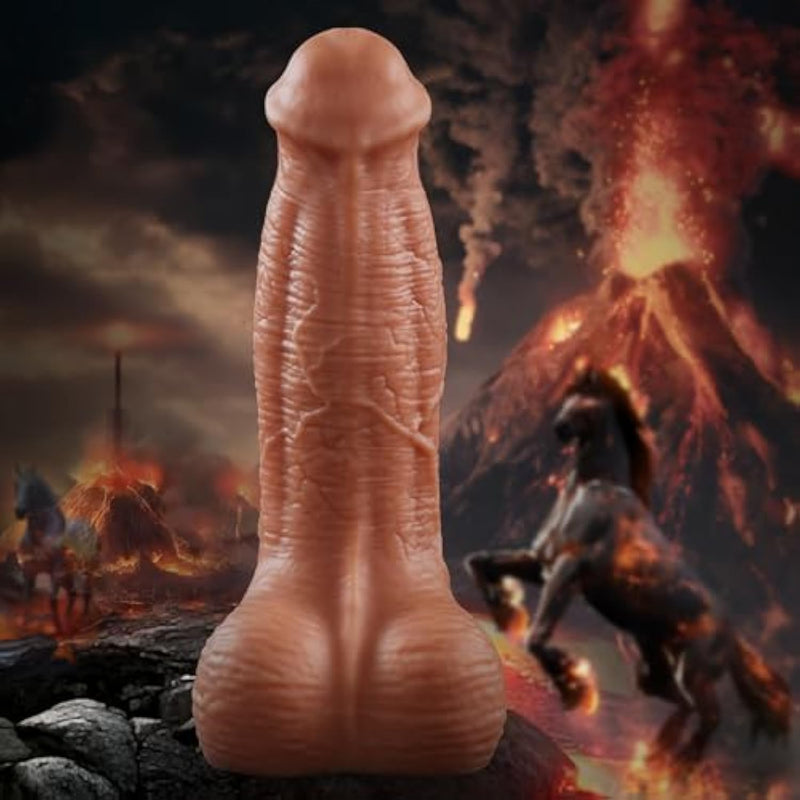 14 Inch Huge Thick Horse Cock Dildo, 3.7'' Diameter Xxl Massive Monster Dildos With Flared Head, Realistic Dual Density Silicone Giant Dildos Large Anal Dildo Anal Plug For Deep Penetration