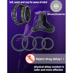 Male Silicone Penis Ring Set, 6 Different Sizes Thickened Penis Rings Cock Sex Stimulator For Enhanced Erection Long Lasting Firmness, Silicone Penis Enlarger Triangle Ring Adult Sex Toys