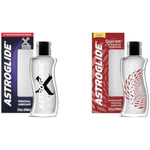 Astroglide Silicone Lube (5oz) and Water Based Lube (5oz) Bundle - Premium Personal Lubricants for Vaginal, Anal Sex and Water Play, Long Lasting and Easy Clean Up