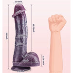 14 Inch Realistic Big Flesh Black Dildo With Big Glans G-Spot, Skin-Like Huge Thick Silicone Bbc Dildo With Strong Suction Cup For Hands-Free, Giant Long Massive Dildos Adult Sex Toys For Men Couple