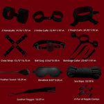 Bdsm Kit Sex Bondage Restraints Adult Sex Toys,Upgrade Sex Restraints Set 11Pcs Handcuffs Collar Ankle Cuff Blindfold Feather Tickler Gags Sex Rope Adult Games Couple Sex Toys For Women Men (Red)