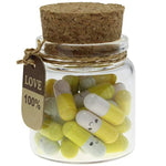 Valentine's Day Gift Ideas for Couples: 25 Message Capsules in a Glass Bottle