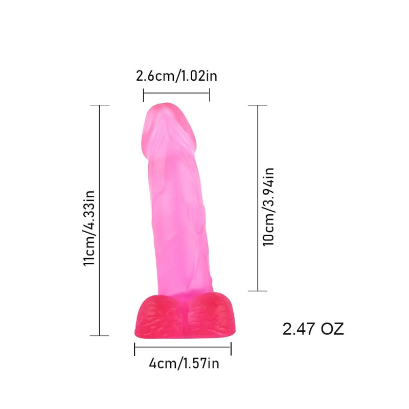 Small Realistic Dildo For Beginners, Anal Plug Dildos For Women/Men/Gay, Adult Sex Toys For G Spot Stimulator Anal Plug Training Sets (Purple)
