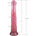 Multi Color Silicone Soft Big Long Horse Dildo Squirting Dildo Anal Plug Optional Size With Suction Base (S)