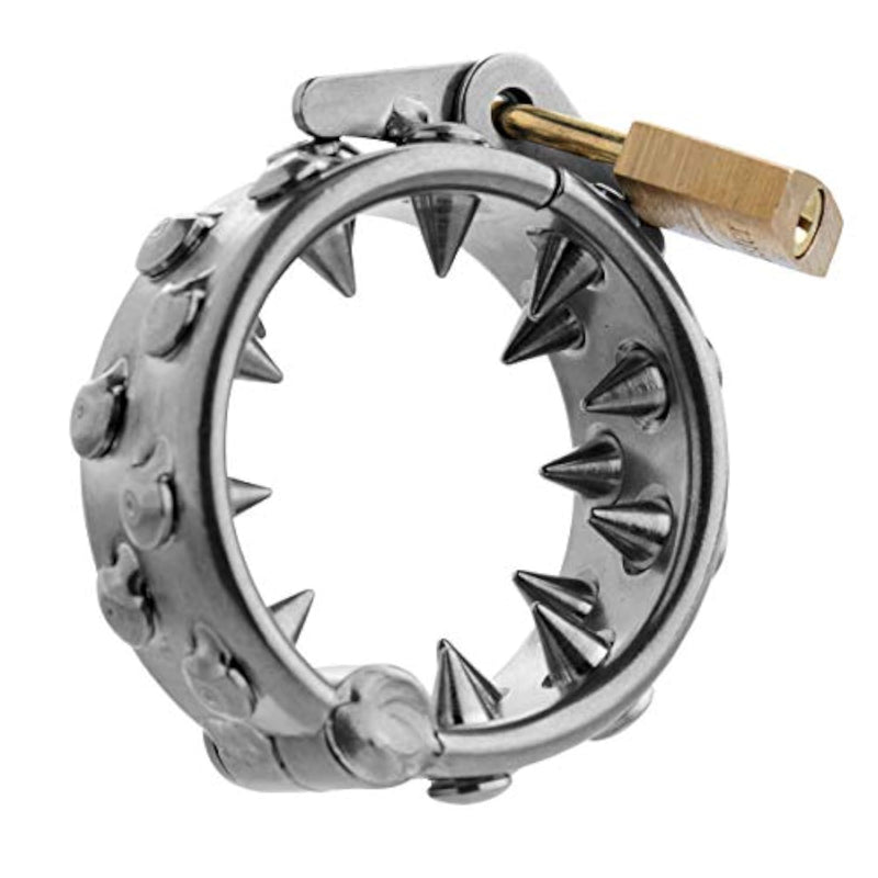 Impaler Locking CBT Ring with Spike Accents