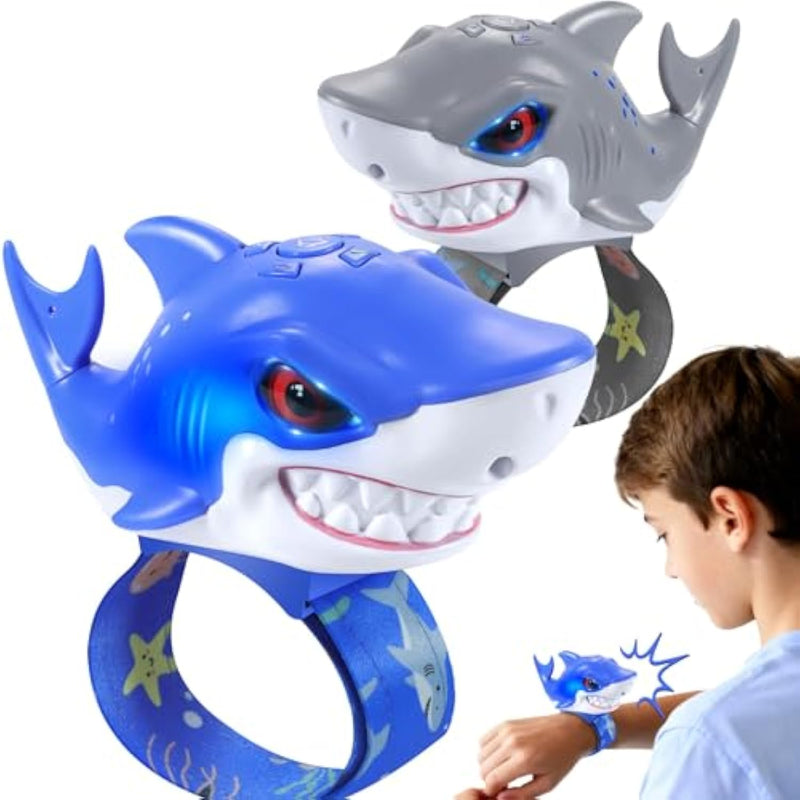 Walkie Talkies For Kids 2 Pack - Toys For Boys Girls Age 3-5 5-7 8-12 Christmas Birthday Gifts For Toddlers Adjustable Strap Long Range Clear Sound Camping Outdoor Game Shark Walkie-Talkie