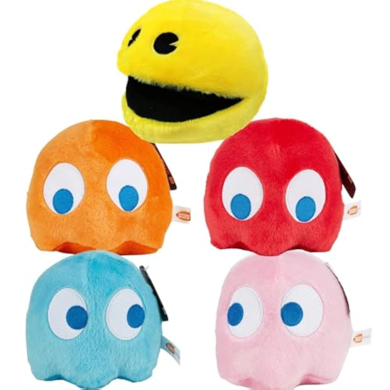 6Inches Pac Plush Toy, Ghost Stuffed Plushes,Set Of 5 Toys Can Be Used For Party Decoration, Soft And Comfortable Stuffed Animal, Suitable For Birthday Gifts, Children'S Day Giftsetc.