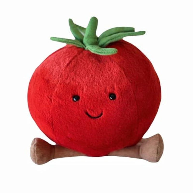 Soft Toys Fruit Serie Watermelon Fruit Plush Doll Pillow Stuffed Plushie Cherry Toys Cute Soft Toys, Soft Pillow Cushionhome Decorationplush Toygift (Tomato/10Inch)