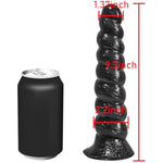 Spiral Anal Butt Plug Trainer - Spiral Shape Anal Dildo Plug Anus Dilator Adult Butt Plug Prostate Massage Vaginal Anal Sex Toys For Adult Women Men (Black)
