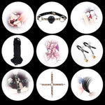 Bdsm Bondage For Sex 10 Pcs Leather Bondage Sets Restraint Kits For Couples And Women - Leopard Print Series