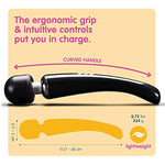 Vibrator, Sex Toys Wand Massager, Adult Toy For Women - G Spot Vibrators, Clitoris Stimulation, Dildo, Water-Resistant, Wireless, 20 Vibration Modes & 8 Speeds (Large, Black)