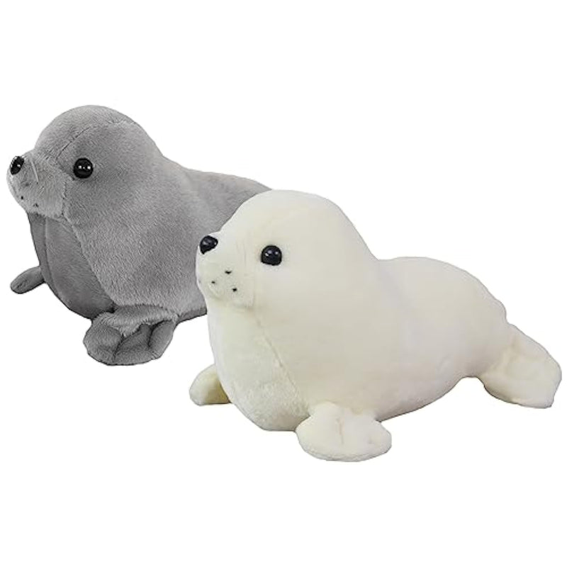 2Pcs 9" Seal Plush Stuffed Animal Cute Seal Toy Pillow Kawaii Doll Gifts For Kids